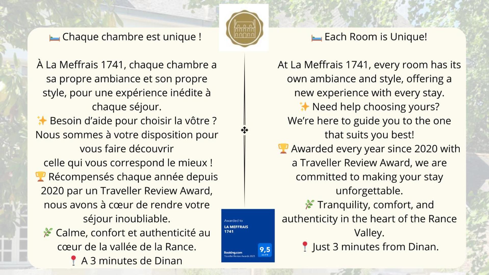 La Meffrais 1741 Bed & Breakfast Dinan Luaran gambar